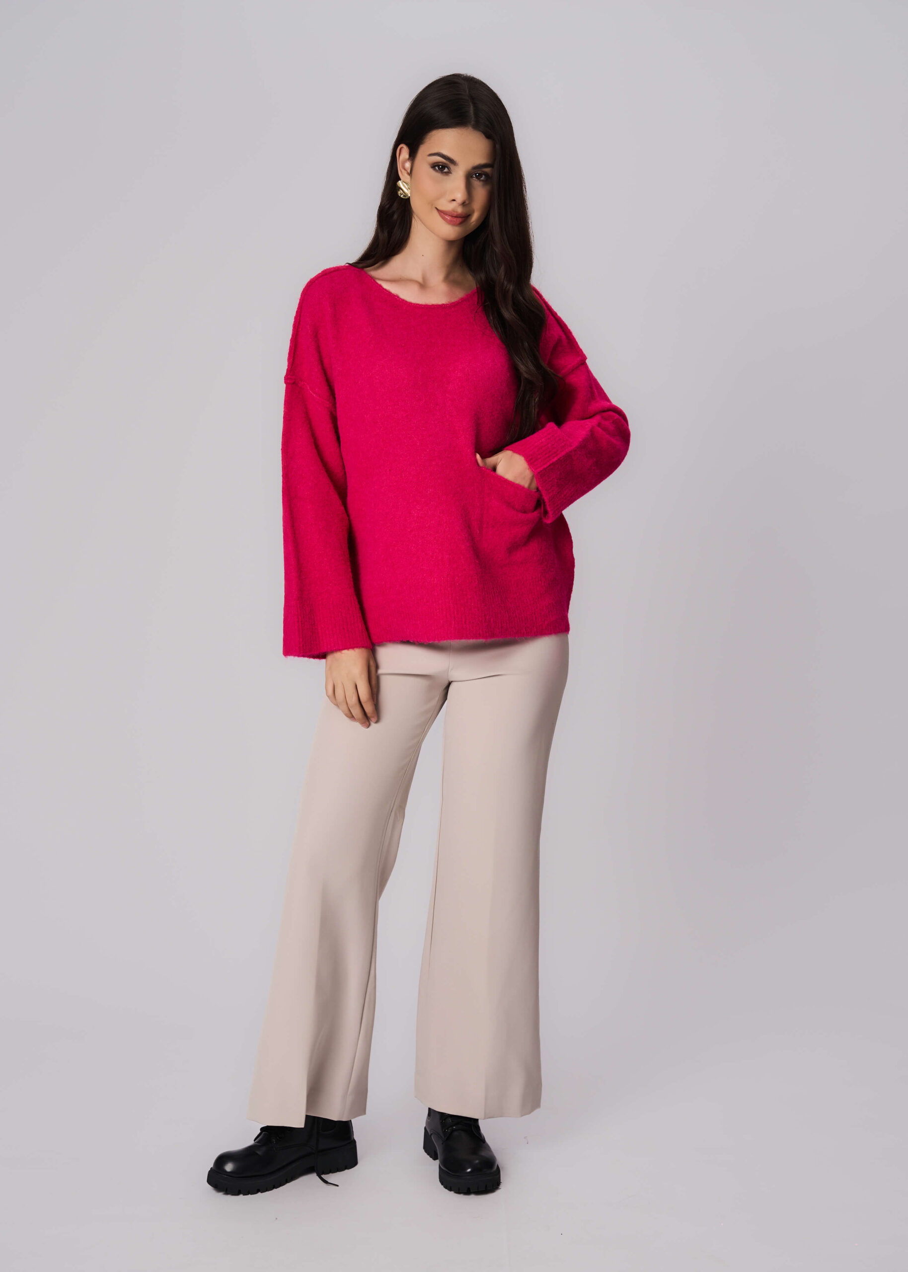 6225216023914-x Women Knitted Fabric Blouse - Image 1