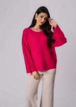 Women Knitted Fabric Blouse - Image 2