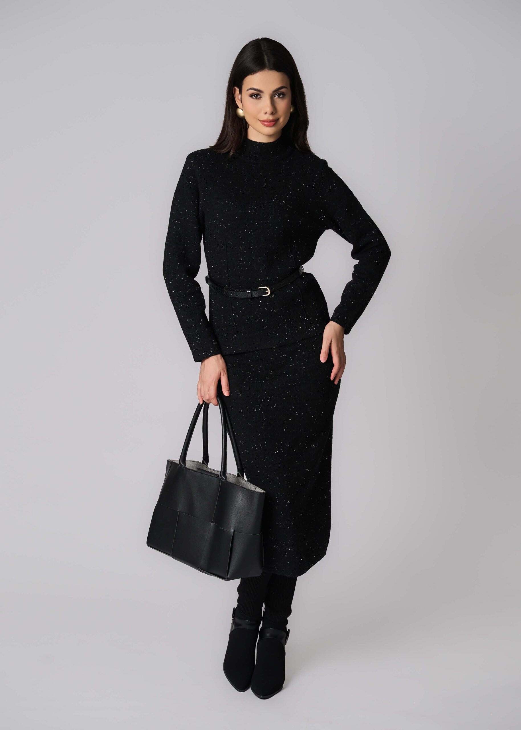 6225216024101-x بلوزة نسائي بنسيج منقط - الصورة 1