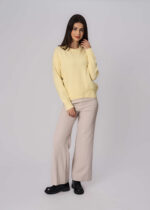 بلوزة نسائي محبوكة سادة