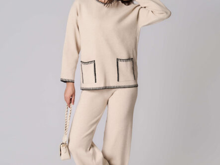 Women Knitted Plain Blouse