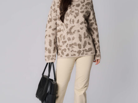 Women Knitted Patterned Blouse