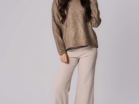 بلوزة نسائي محبوكة بنقش