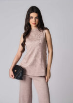Women Knitted Plain Top - Image 2