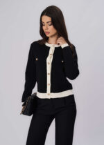 Women Color-Block Knitted Jacket - Image 2