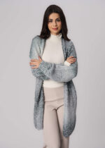 ⁦كارديجان نسائي محبوك بألوان مموجة⁩ - الصورة ⁦2⁩