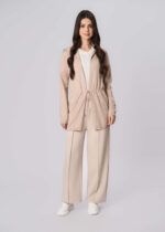 كارديجان نسائي بنسيج محبوك سادة