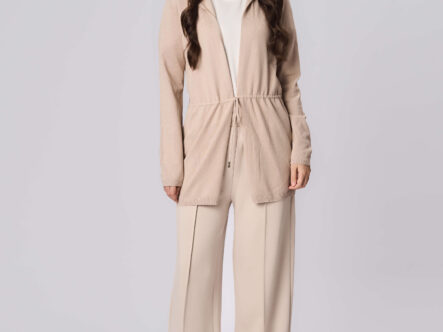 كارديجان نسائي بنسيج محبوك سادة