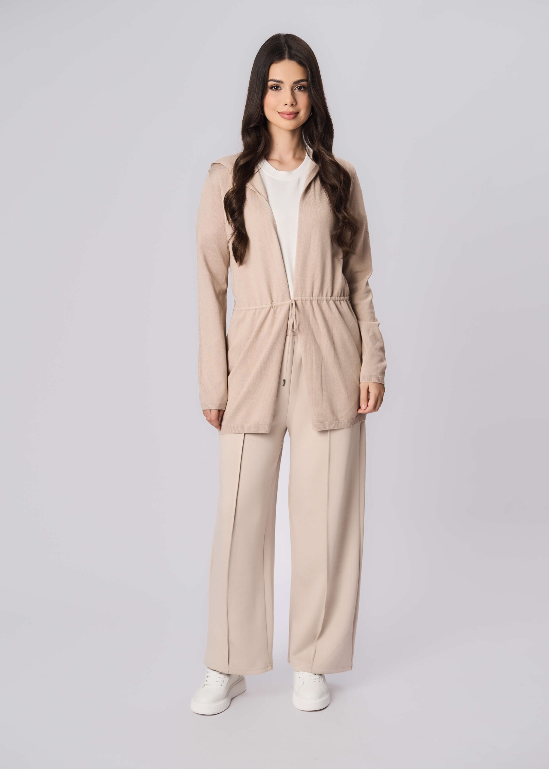 6225222022903-x كارديجان نسائي بنسيج محبوك سادة - الصورة 1