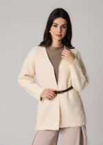 ⁦كارديجان نسائي بنسيج محبوك مزخرف⁩ - الصورة ⁦2⁩