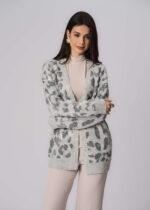 Women Knitted Patterned Cardigan - Image 2