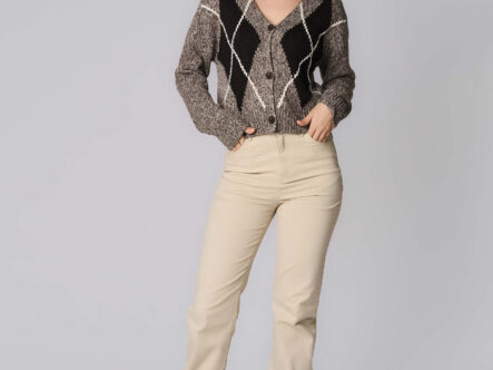 Women Knitted Patterned Jacket