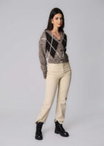 Women Knitted Patterned Jacket - Image 2