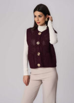 Women Open-Knit Vest - Image 2