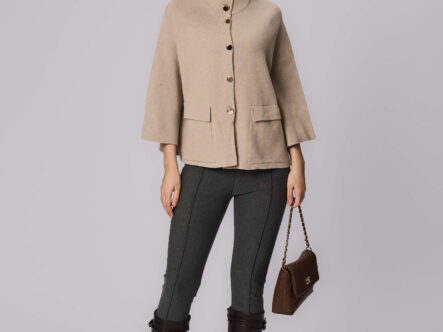 Women Knitted Plain Jacket