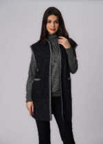 Women Knitted Glittery Fabric Cardigan - Image 2