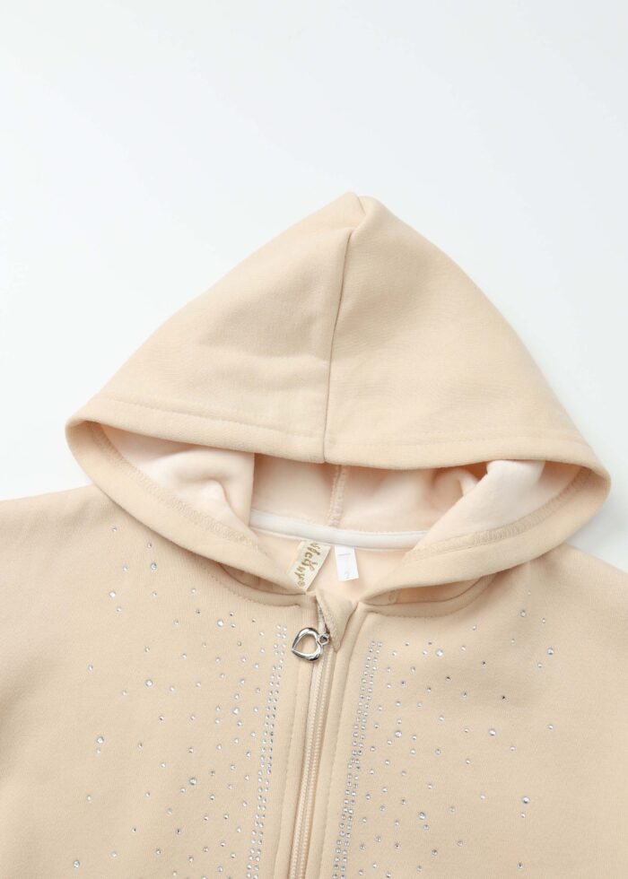 ⁦Kids Girl Strass Decor Jacket⁩ - الصورة ⁦2⁩