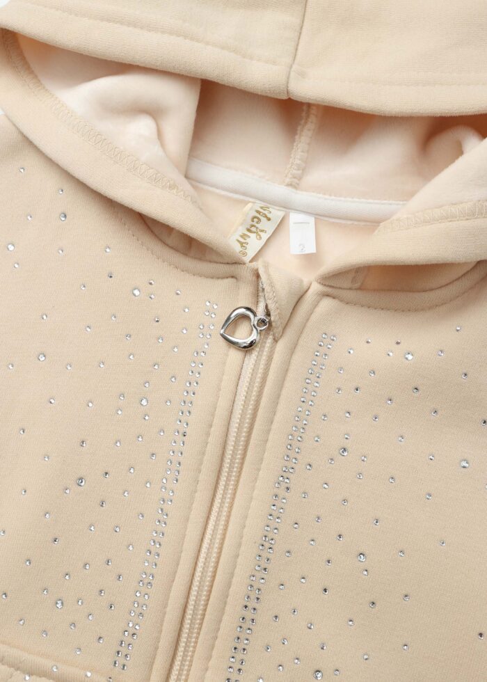 ⁦Kids Girl Strass Decor Jacket⁩ - الصورة ⁦3⁩