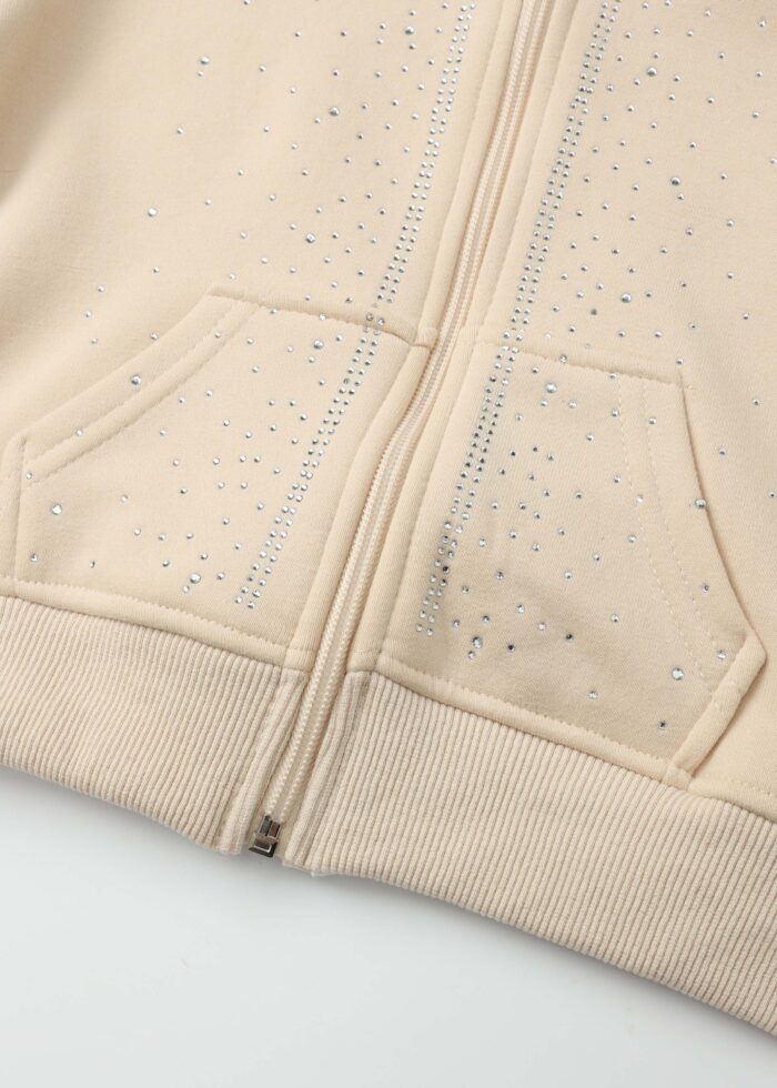 ⁦Kids Girl Strass Decor Jacket⁩ - الصورة ⁦4⁩