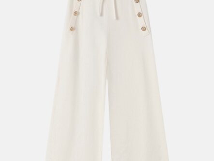 Kids Girl Knitted Fabric Flow Trouser