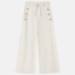 Kids Girl Knitted Fabric Flow Trouser