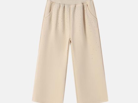 Kids Girl Strass Decor Sport Trouser