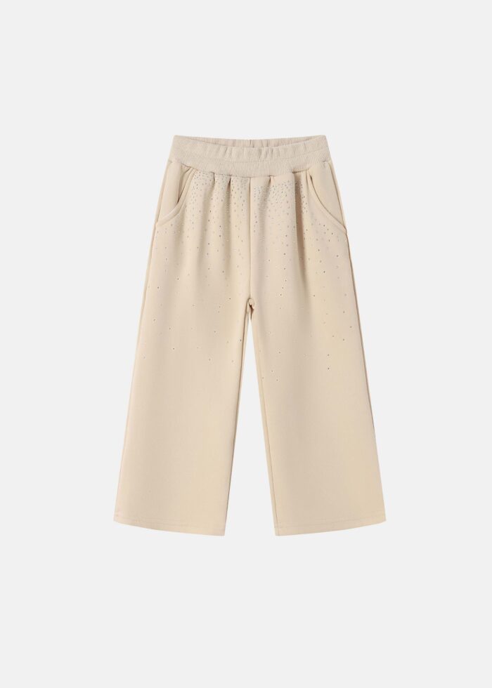 ⁦Kids Girl Strass Decor Sport Trouser⁩ - الصورة ⁦1⁩