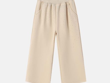 Kids Girl Strass Decor Sport Trouser