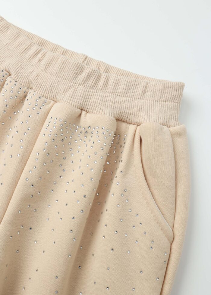 ⁦Kids Girl Strass Decor Sport Trouser⁩ - الصورة ⁦3⁩