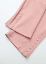 ⁦Kids Girl Pearls Decor Sport Trouser⁩ - الصورة ⁦4⁩