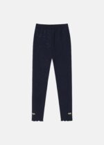 Kids Girl Fur-Lined Glittery Leggings