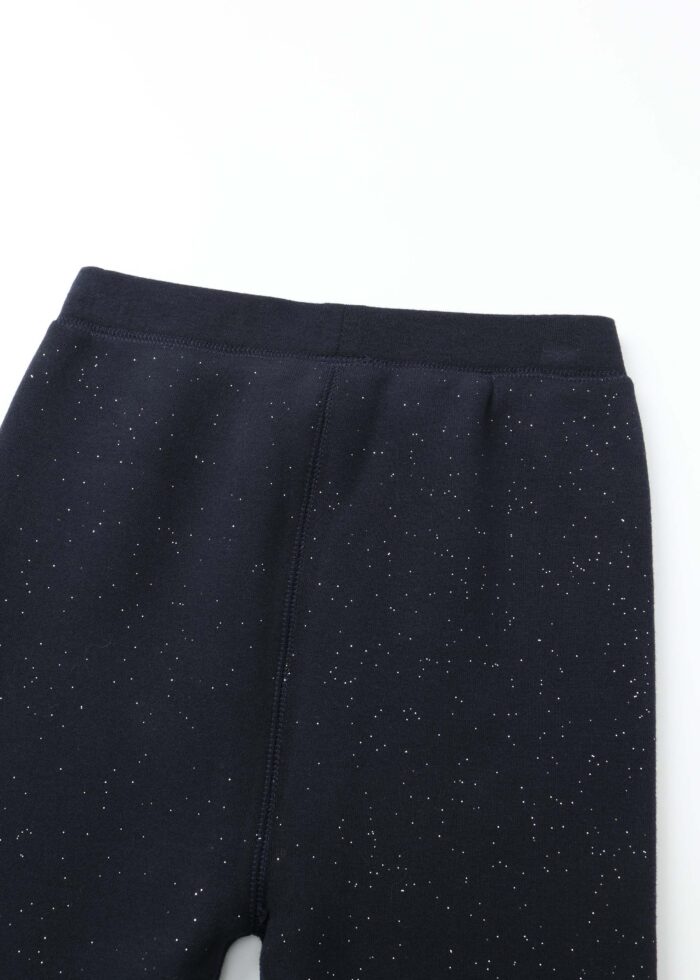 Kids Girl Fur-Lined Glittery Leggings - Image 5