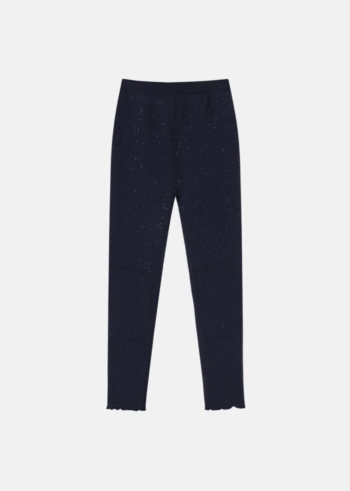 Kids Girl Fur-Lined Glittery Leggings - Image 7