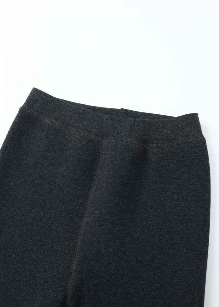 Kids Girl Fur-Lined Plain Leggings - Image 2
