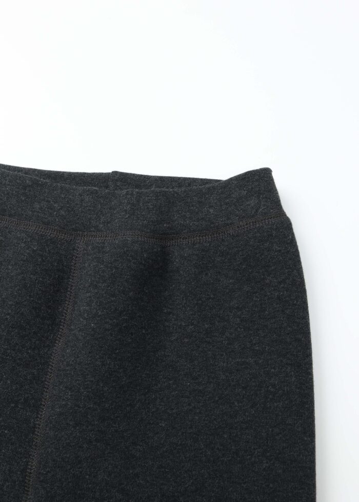 Kids Girl Fur-Lined Plain Leggings - Image 3