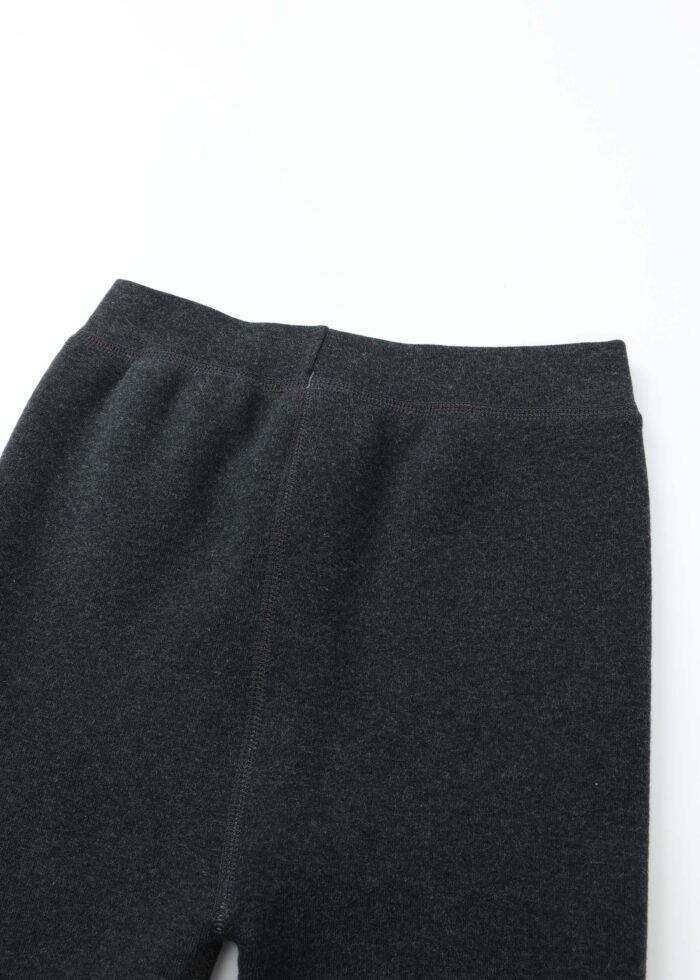 Kids Girl Fur-Lined Plain Leggings - Image 5