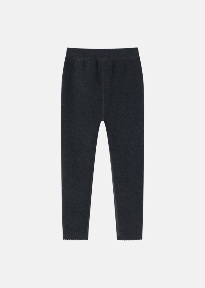 Kids Girl Fur-Lined Plain Leggings - Image 7