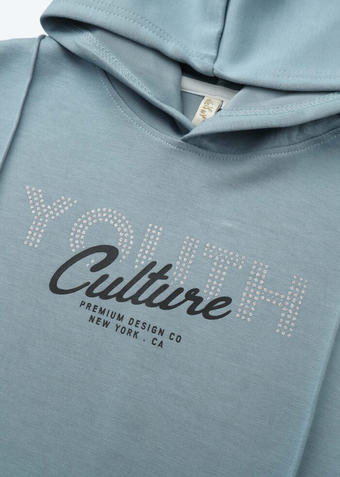 ⁦Kids Girl "Youth Culture" Hoodie⁩ - الصورة ⁦3⁩