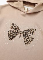 ⁦Kids Girl Butterfly Printed Hoodie⁩ - الصورة ⁦3⁩