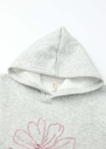 Kids Girl Flower Printed Hoodie - Image 2