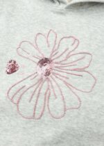 Kids Girl Flower Printed Hoodie - Image 3