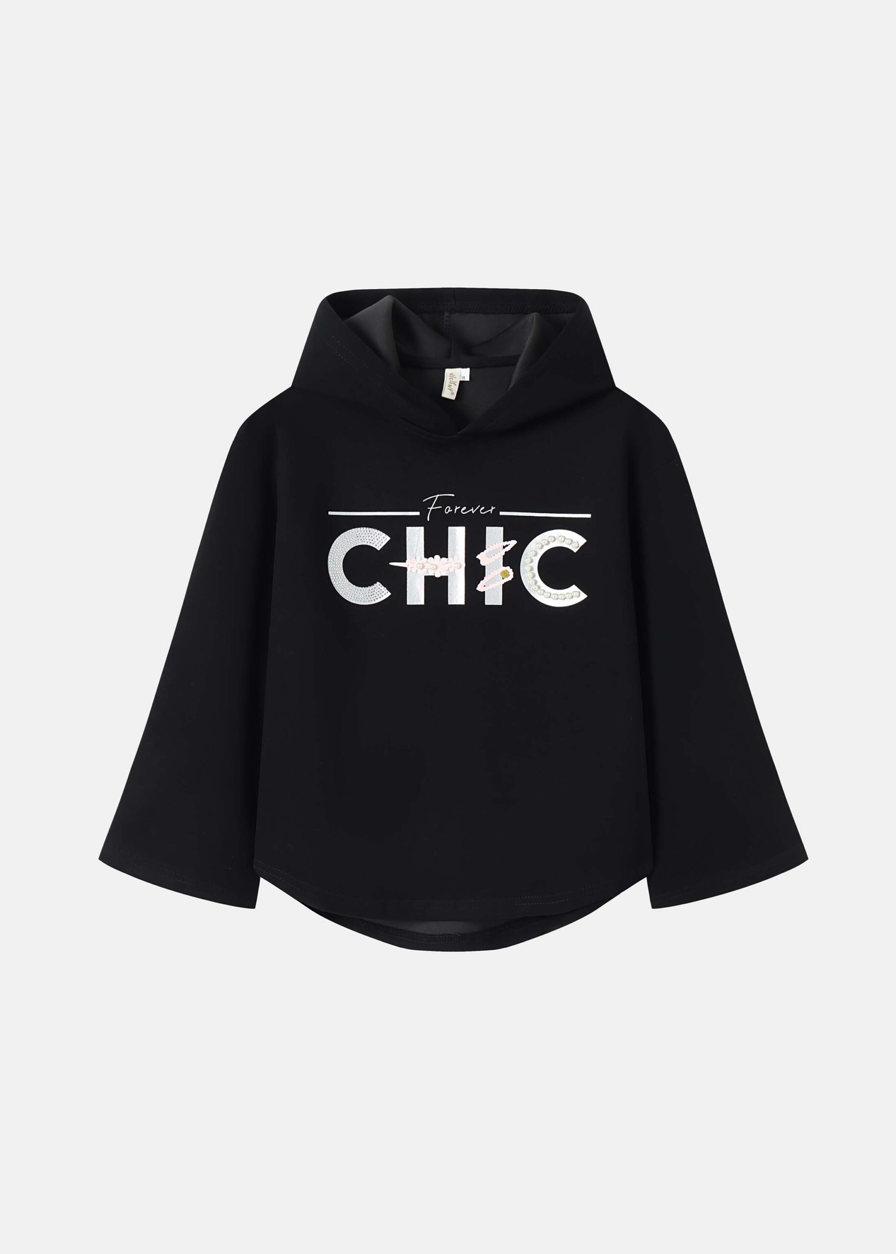 6225416036901-a Kids Girl "Forever Chic" Hoodie - Image 1
