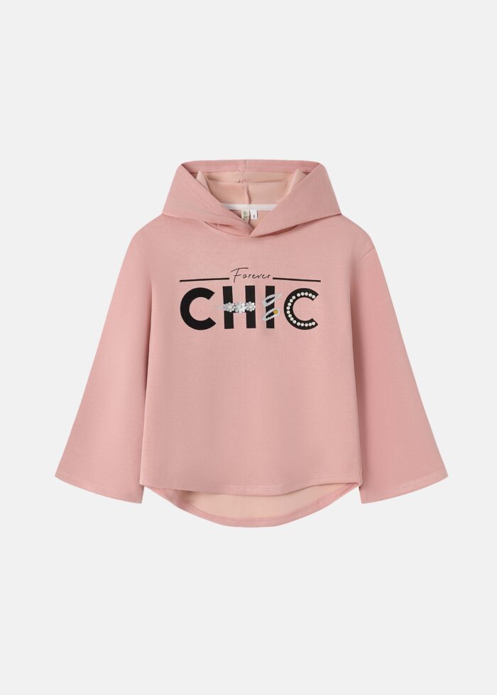 Kids Girl "Forever Chic" Hoodie - Image 1