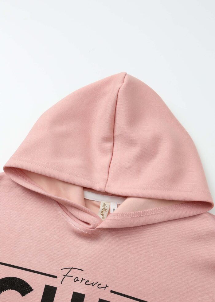 Kids Girl "Forever Chic" Hoodie - Image 2