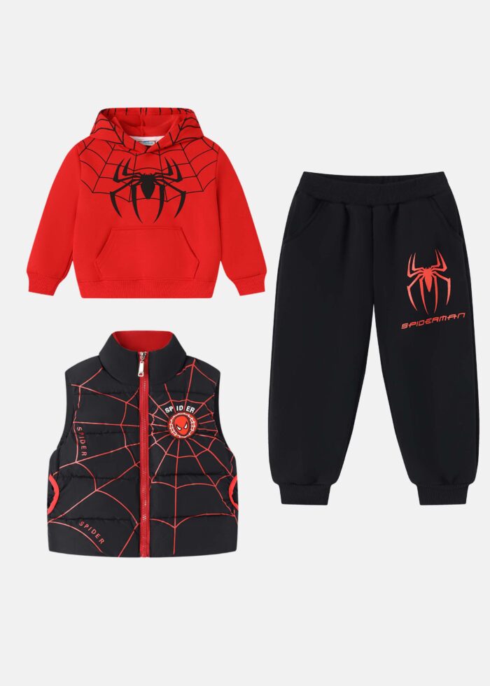 ⁦Baby Boy Three-Pieces Spiderman Suit⁩ - الصورة ⁦1⁩