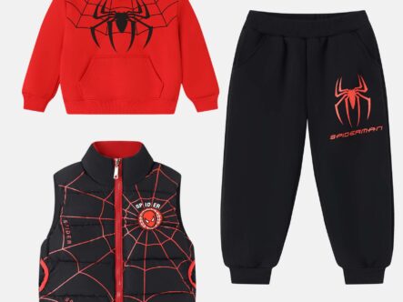 Baby Boy Three-Pieces Spiderman Suit