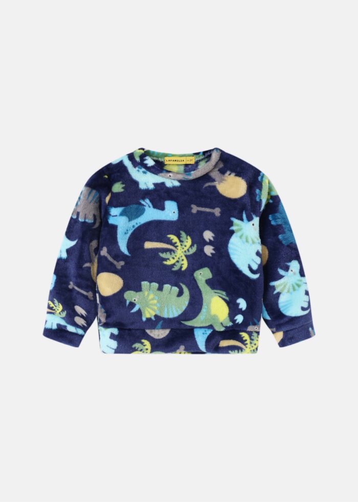 ⁦Baby Boy Dinosaurs Two-Pieces Pajama⁩ - الصورة ⁦2⁩