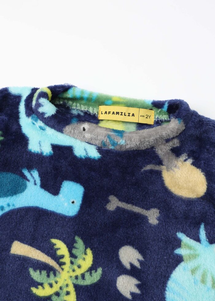 ⁦Baby Boy Dinosaurs Two-Pieces Pajama⁩ - الصورة ⁦3⁩