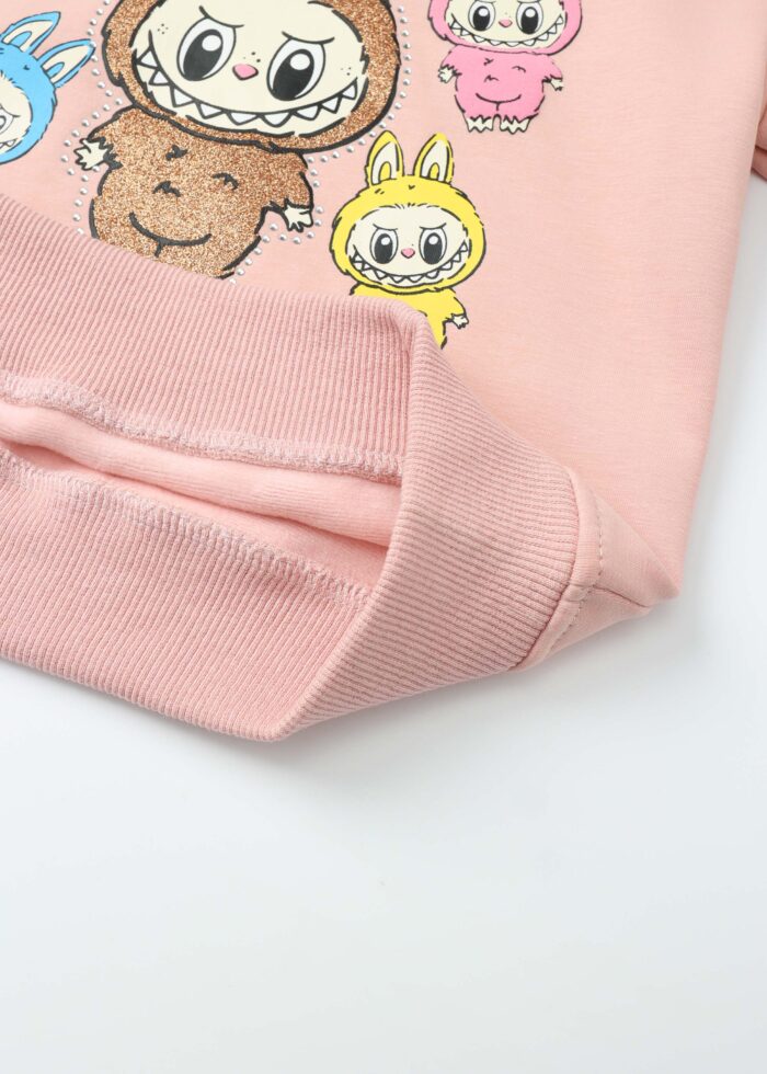 ⁦Baby Girl Two-Pieces Labubu Suit⁩ - الصورة ⁦5⁩