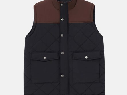 Men Padded Color-Block Vest